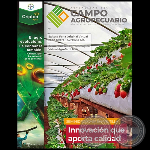 CAMPO AGROPECUARIO - AÑO 20 - NÚMERO 230 - AGOSTO 2020 - REVISTA DIGITAL